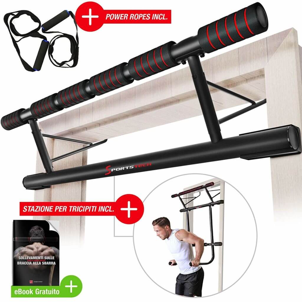Sbarra Per Dips Regolabile ArtSport - Attrezzo Fitness Per Allenamento A Casa, Fino A 500 Kg, Maniglie Antiscivolo (Nero)